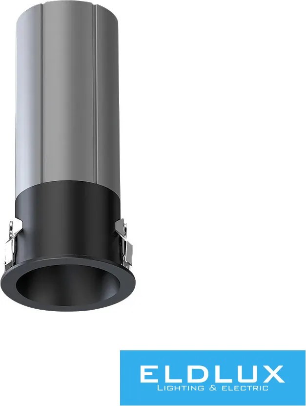 UNIVERSO Mini spotlámpa 3w 160lm 4000k D25×57mm kivágás:D20mm fekete