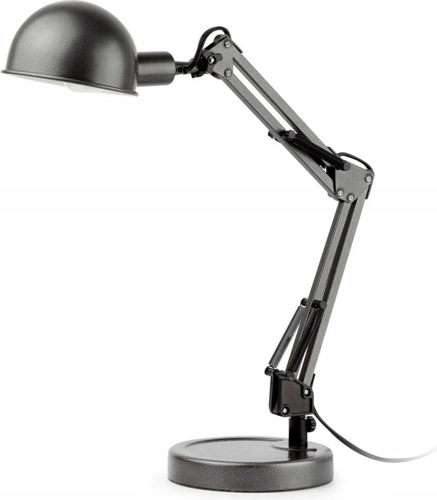 Faro Baobab szürke irodai asztali lámpa, acél, E14, állítható