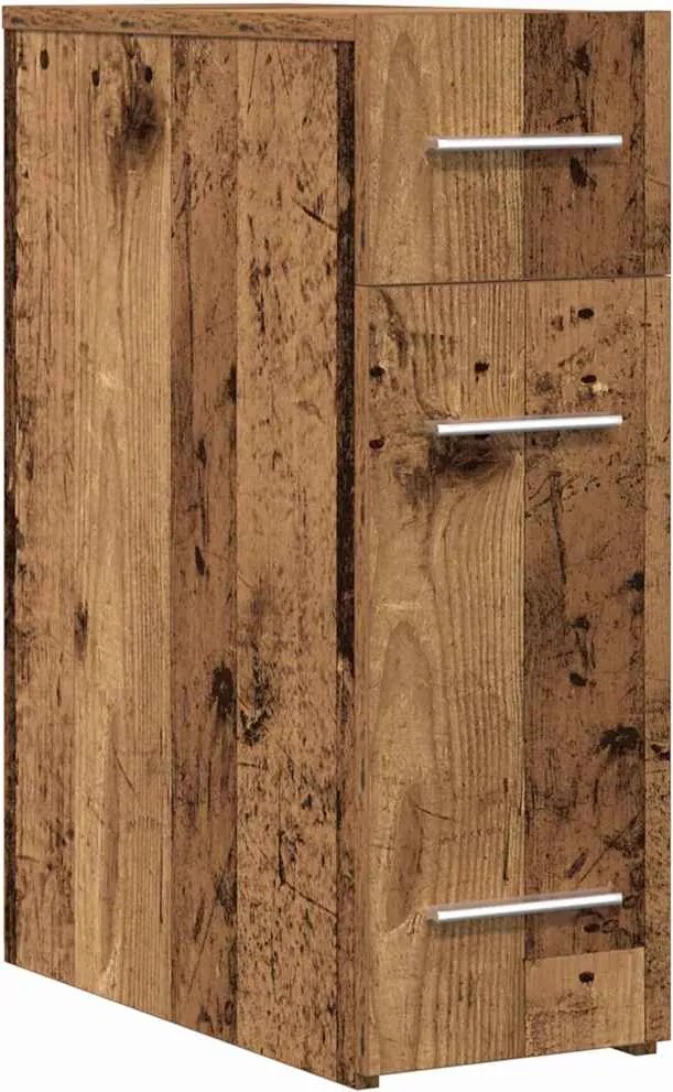 vidaXL Patikárius szekrény Régi fa 20 x 45.5 x 60 cm Faanyag