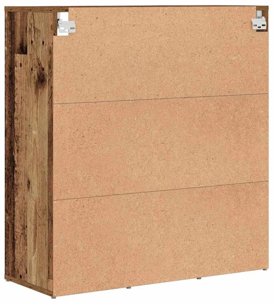 Cipősszekrény polcokkal Régi fa 77.5 x 30 x 83.5 cm Faanyag