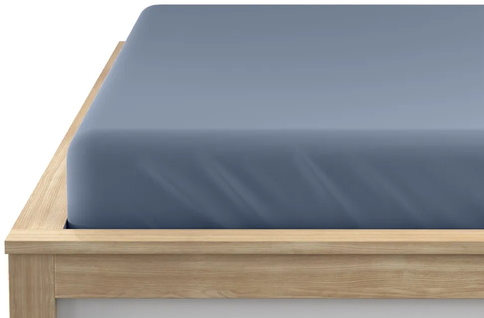 Jersey sötétkék lepedő 90x200 cm