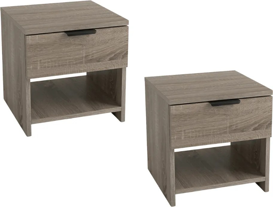 HAVANA éjjeliszekrények (2 db), szarvasgomba tölgy