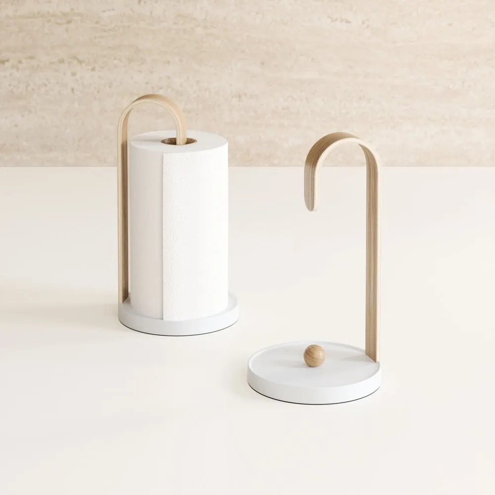Fehér fa papírtörlő tartó ø 17 cm Bellwood – Umbra
