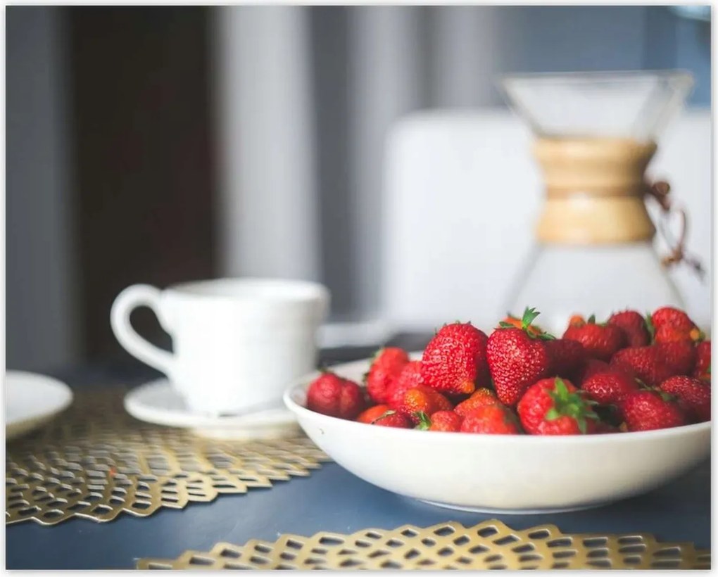 Poszterek 50x40 Kávé eperrel