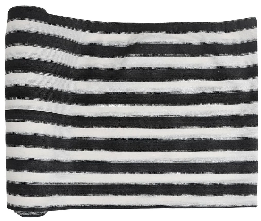 antracitszürke és fehér HDPE belátásgátló háló 1,8x10m 150 g/m²