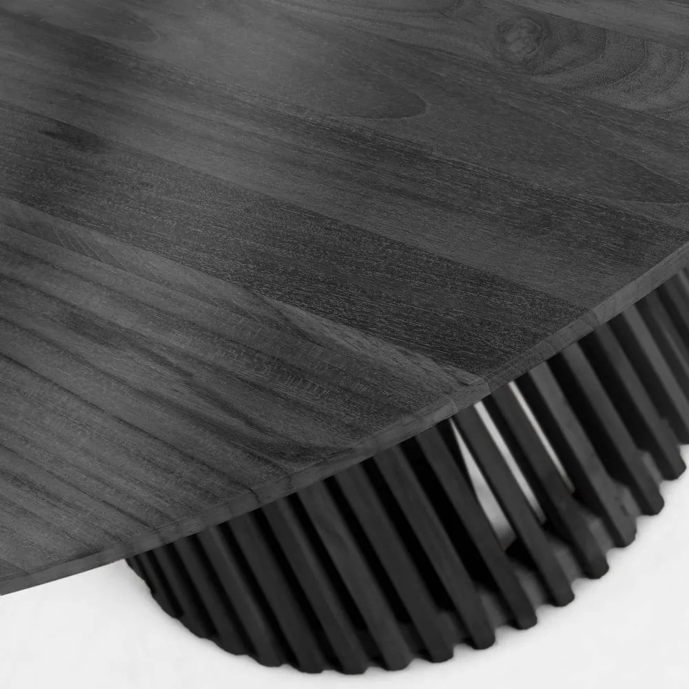 Fekete mindifa kerek étkezőasztal ø 120 cm Jeanette – Kave Home
