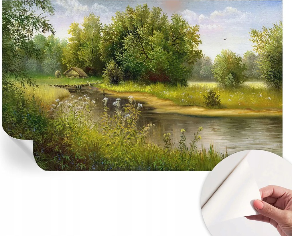 Modern Öntapadós Fotótapéta Mosható Vidéki tájkép 416x254 cm