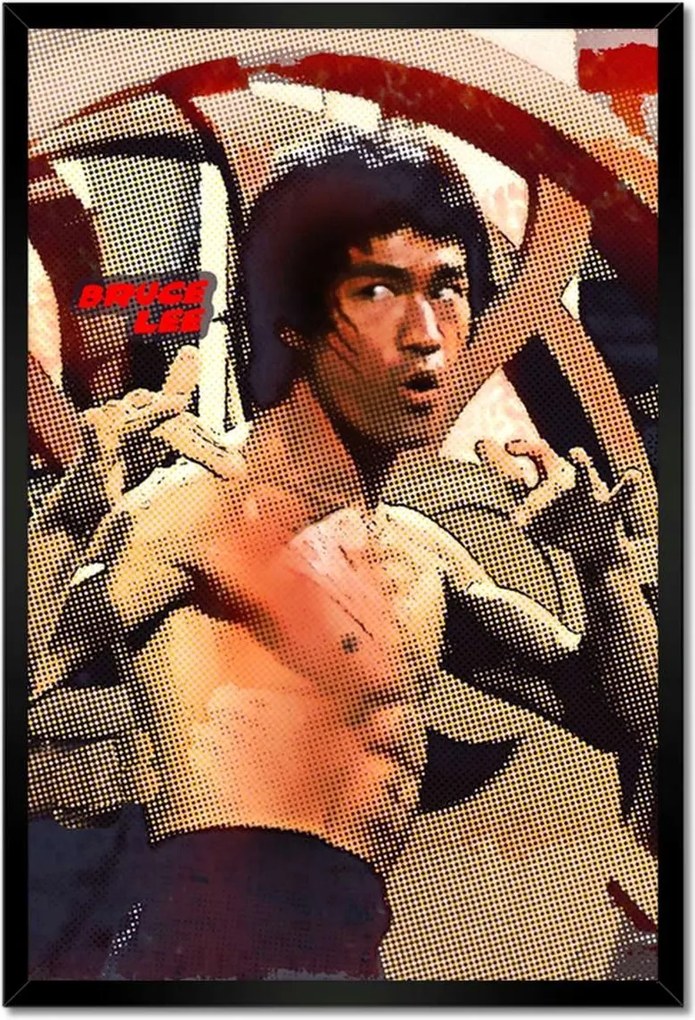 Poszterek keretben 40x60 Bruce Lee KungFu