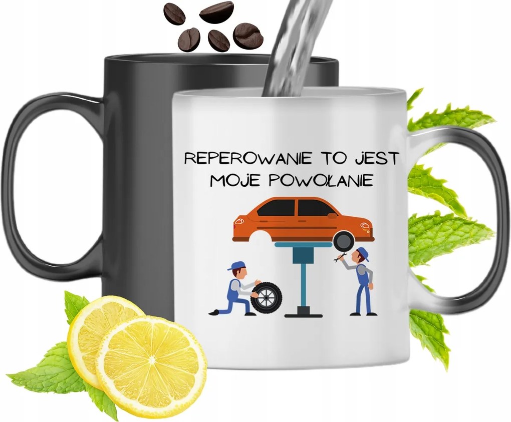 Mágikus Bögre Színváltó Mechanikusoknak, fényképes nyomtatással