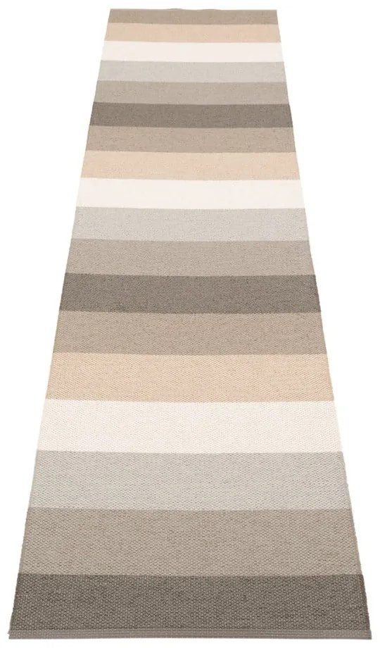 Szürke-bézs kültéri-beltéri futószőnyeg 70x300 cm Molly Clay – Pappelina