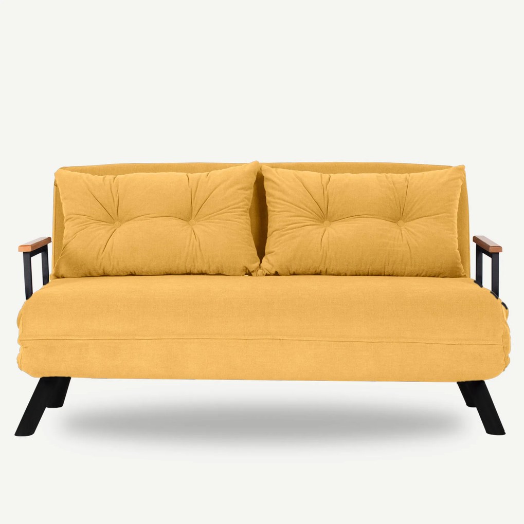 Kanapé futon  Sandy (mustár). 1062309