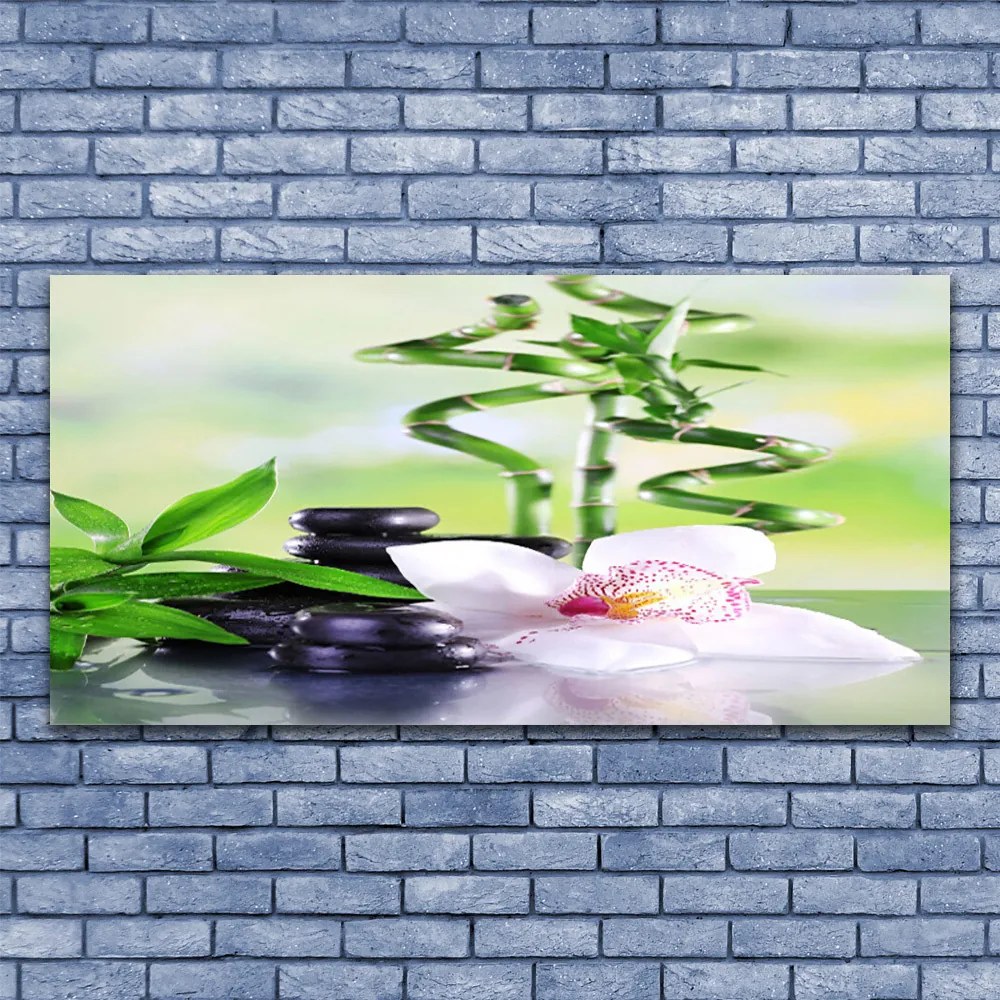 Vászonkép falra Bamboo Orchid Zen Spa 125x50 cm