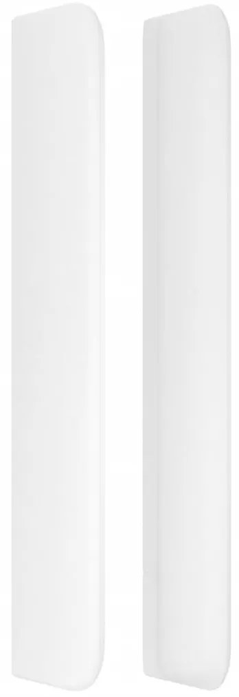 fehér műbőr fejtámla szárnyakkal 163x16x118/128 cm