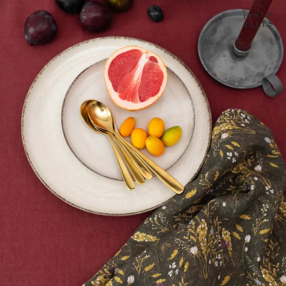 Len tányéralátét 35x45 cm Marsala – Linen Tales