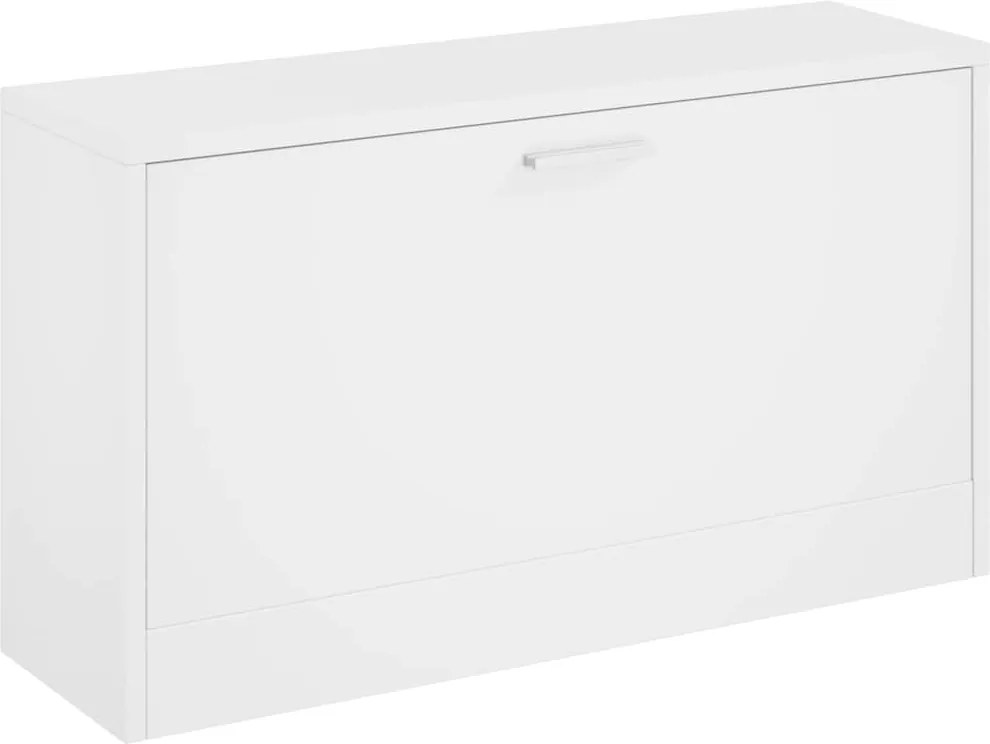 vidaXL 80x24x45 cm fehér cipőtároló pad