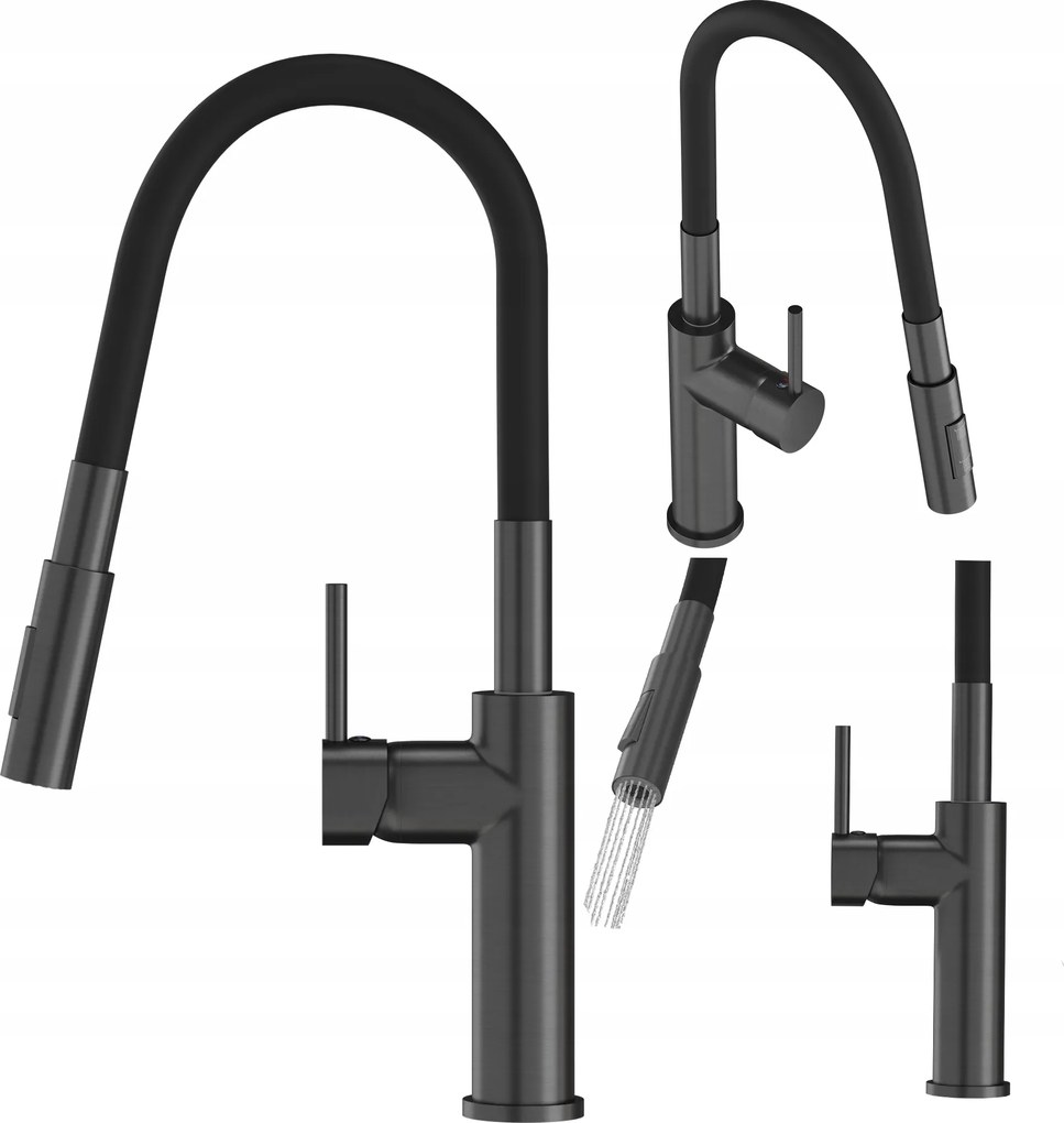 Konyhai Csaptelep Flexibilis Arany Metál Arany Csaptelep Magas Mosogató Lonar