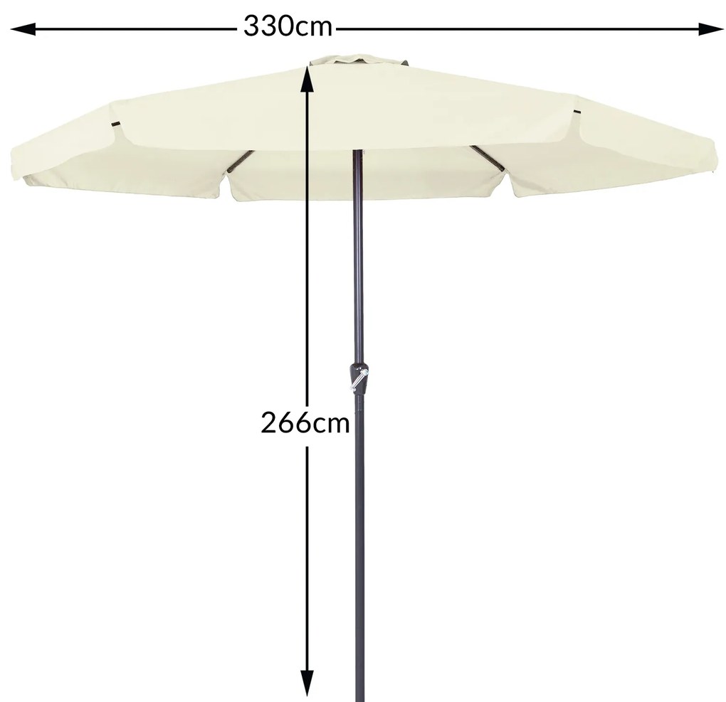 Kingsleeve® Maui kerti napernyő Ø330 cm - bézs