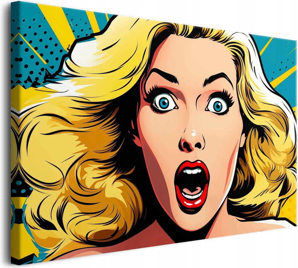 Vászonkép modern falikép nő pop art stílus 80x120cm