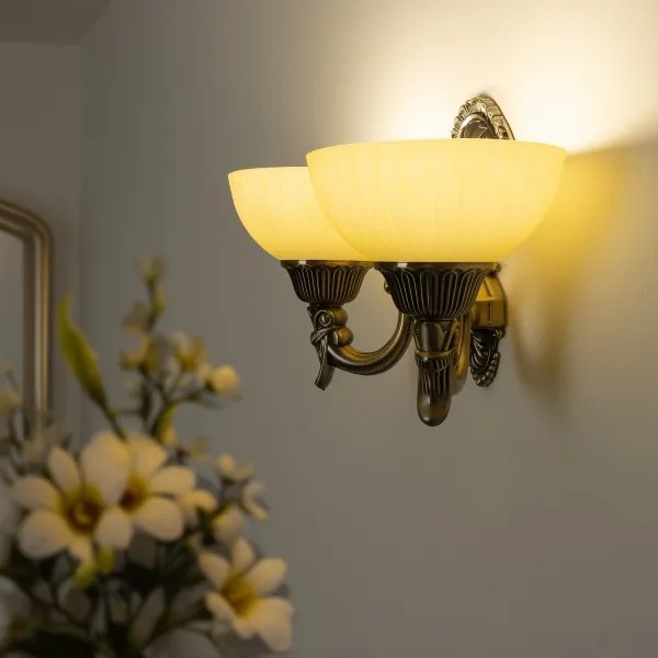 Brilagi - Fali lámpa CLASSIC 2xE27/60W/230V réz