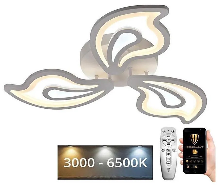 Brilagi - LED Dimmelhető felületre szerelhető csillár TWIST LED/75W/230V 3000-6500K + távirányító