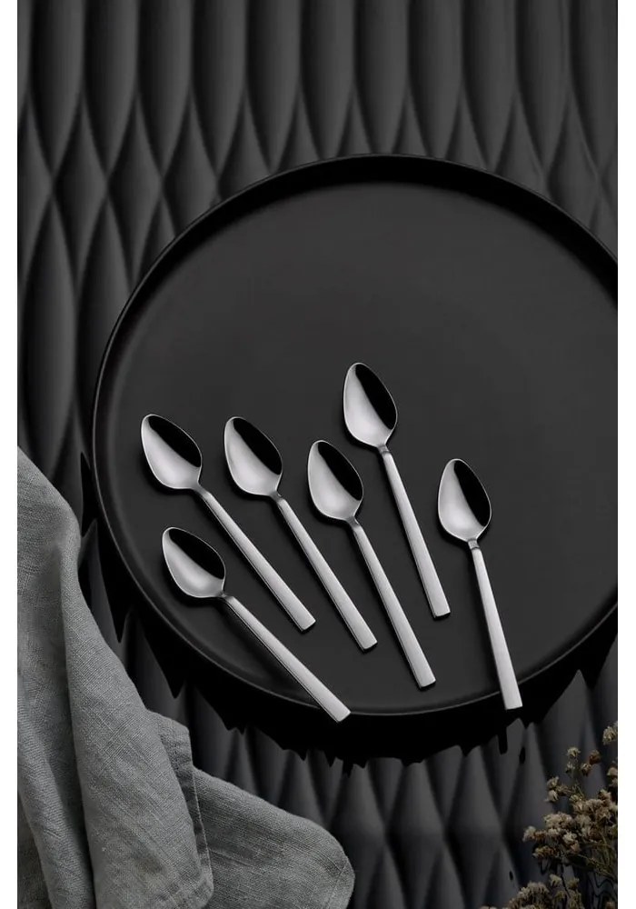 Ezüstszínű rozsdamentes acél evőeszköz készlet 36 db-os – Hermia