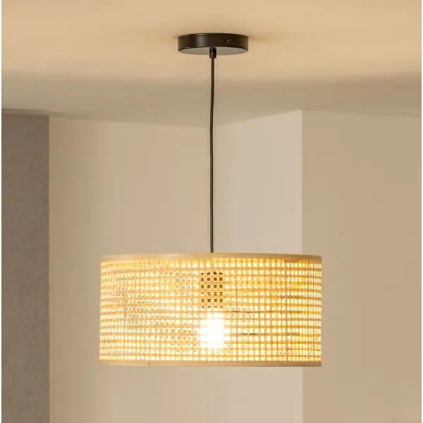 Brilagi - LED függőlámpa kábellel CERIA BOHO 1xE27/40W/230V átm. 25 cm bambusz