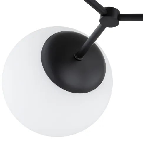 Csillár rúdon FOTON 4xE14/10W/230V fekete