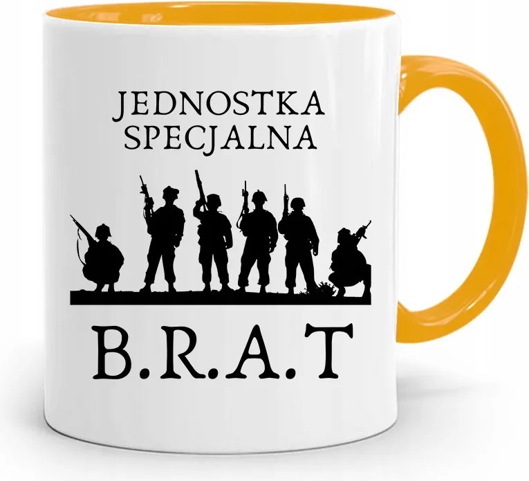 Sárga Bögre Ajándék Testvérnek Különleges Egység fényképes nyomtatással