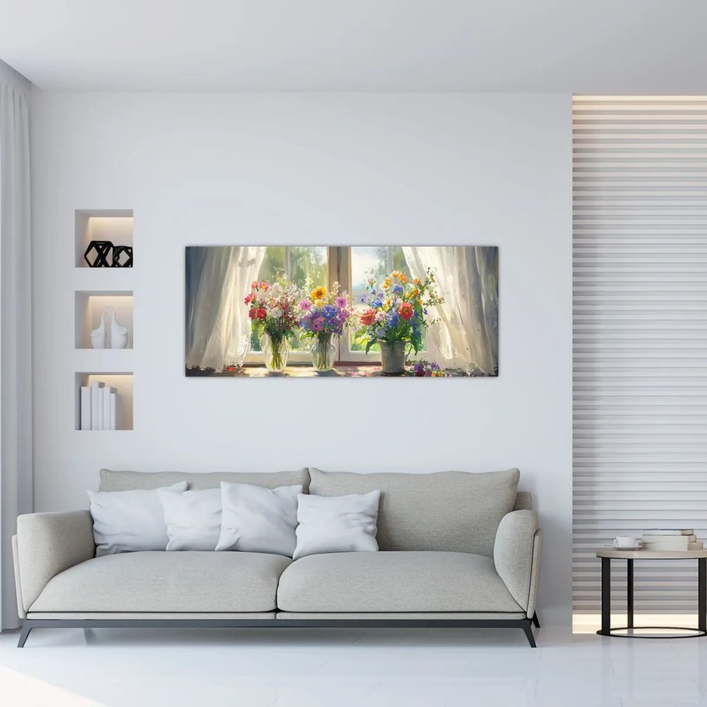 Kép - Csokor az ablaknál (120x50 cm)