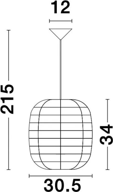 Függeszték Rattan MELODY NOVA LUCE 9858719
