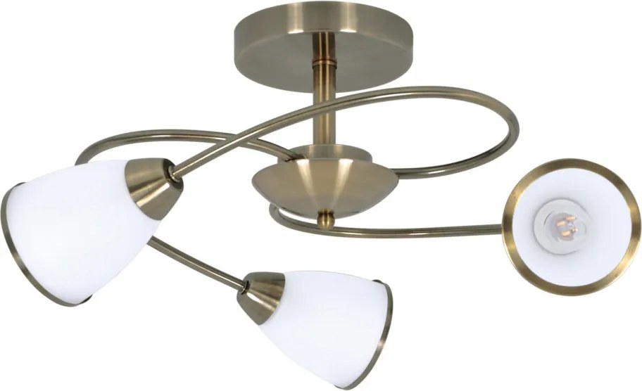 KAJA K-JSL-6059-3_AB PLATO Mennyezeti Csillár Bronz E14 IP20