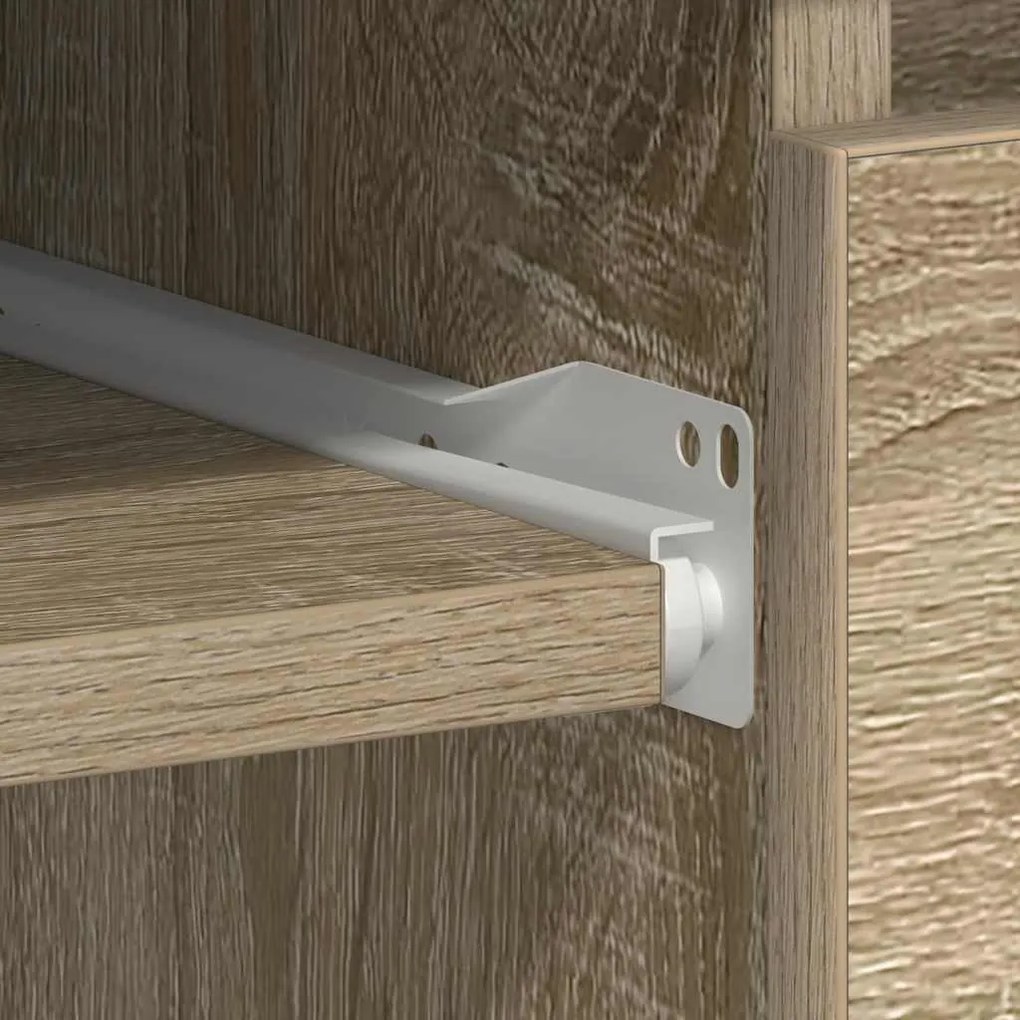 sonoma tölgy színű szerelt fa íróasztal 90 x 45 x 76 cm