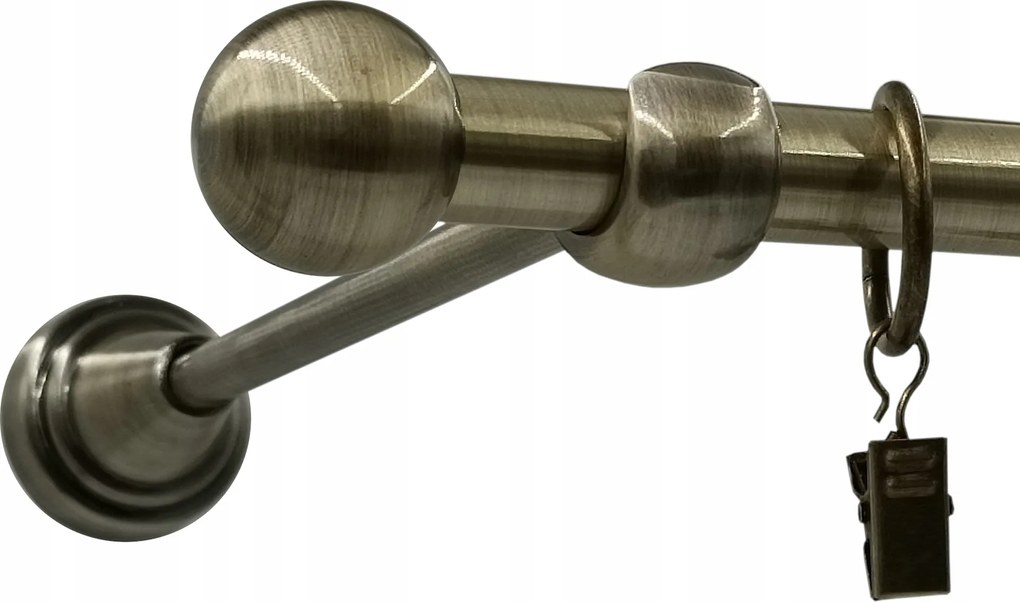 Függönyrúd Egyenes Arany 16mm Light Golyó Végződéssel 180cm