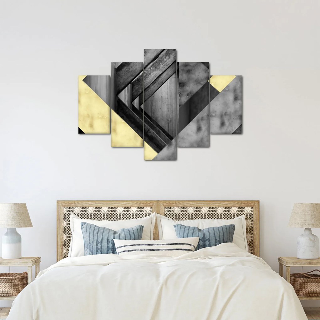 Kép - Texturált formák (150x105 cm)