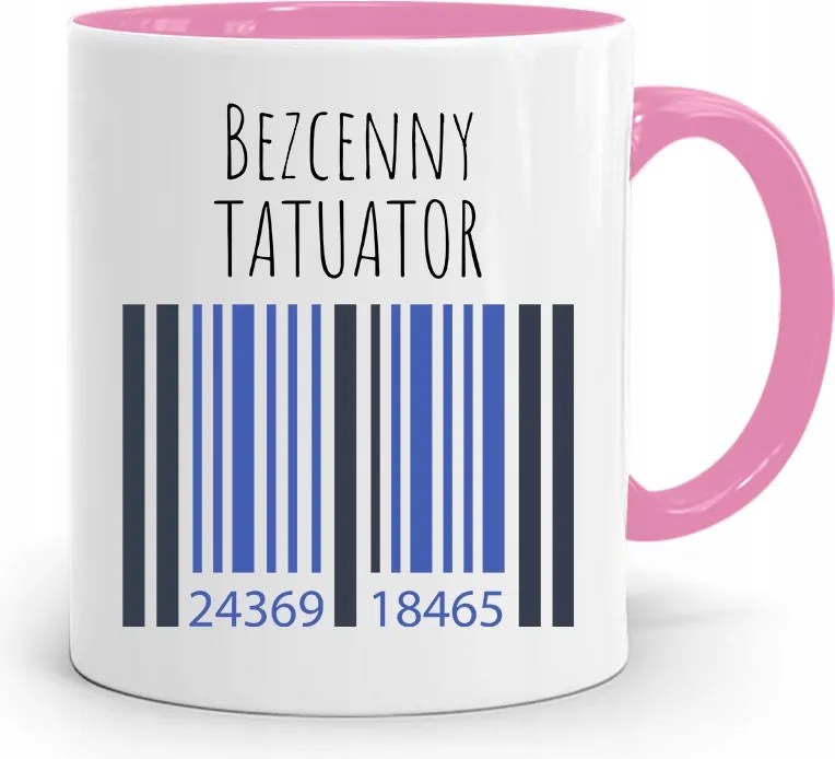 Tetoválóművésznek Tetováló Bögre Rózsaszín Ajándék fényképes nyomtatással