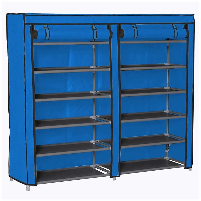 Mobil cipőtároló szekrény, kék