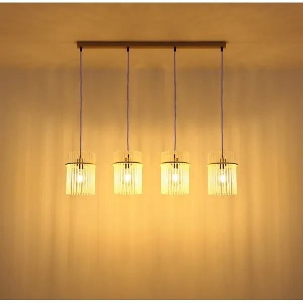 Globo 15698-4HB - Kábeles függeszték GORLEY 4xE27/60W/230V