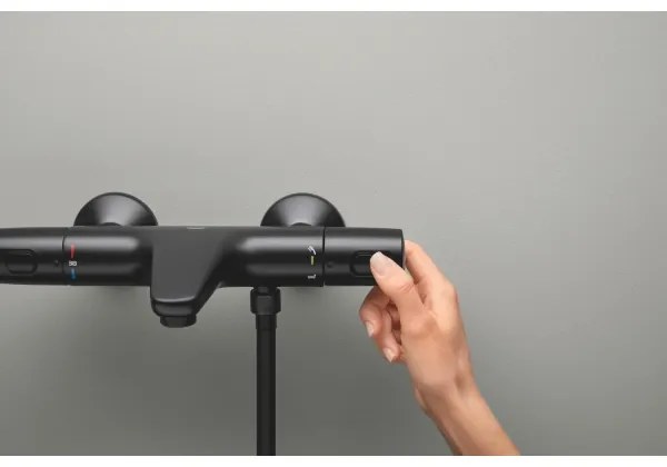 GROHE 1022162432 - PRECISION TREND DN 15 termosztátos kádcsaptelep, fekete