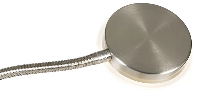 Modern állólámpa acélból, beépített LED-del, dimmerrel és olvasólámpával - Strela