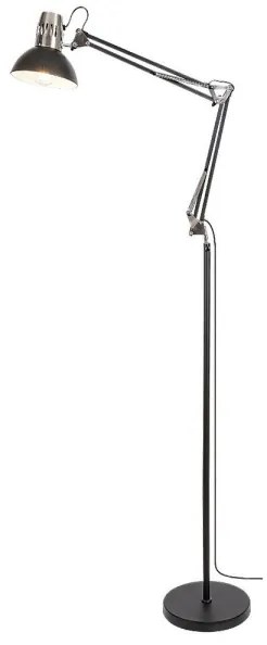 Rabalux 2196 - ARISTEO állólámpa 1xE27/40W/230V fekete/fényes króm