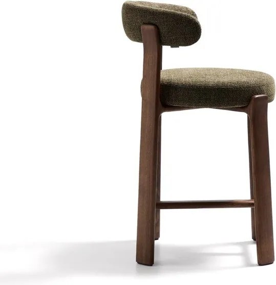 Zöld-sötét natúr színű kőrisfa bárszék (ülésmagasság 65 cm) Granite – Kave Home