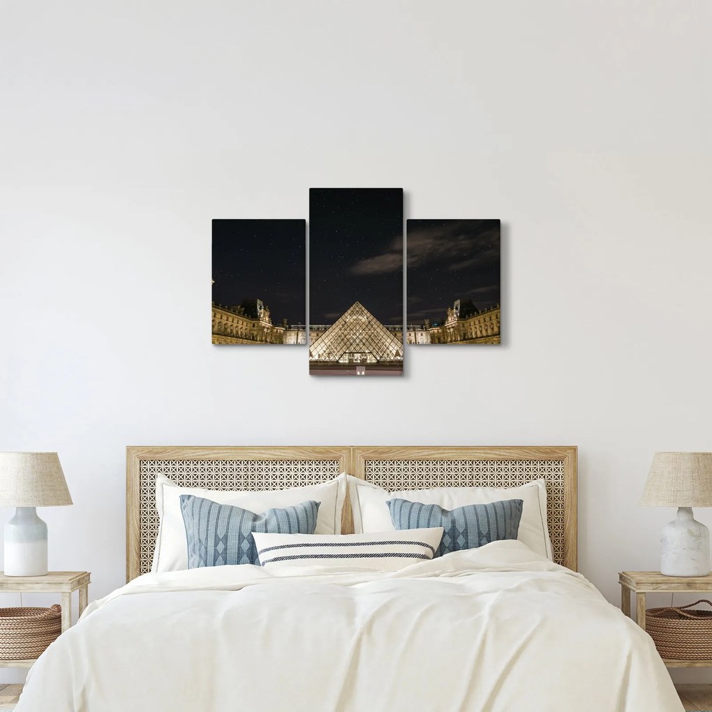 Kép - Louvre éjjel (90x60 cm)