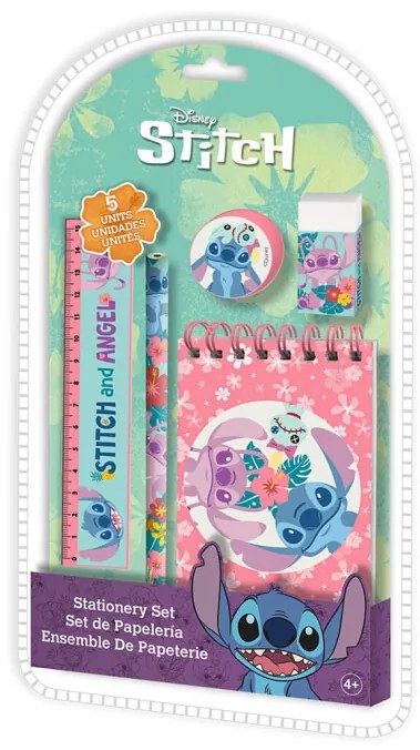 Disney Lilo és Stitch, A csillagkutya Aloha írószer szett 5 db-os