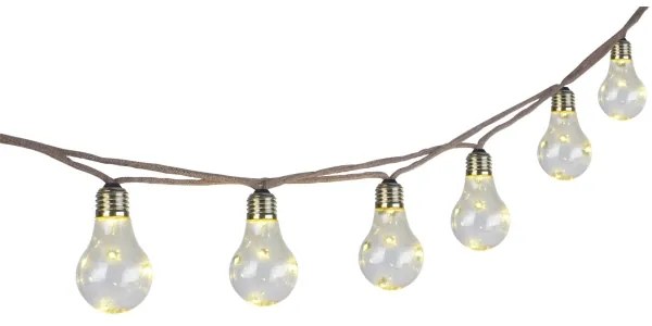 Globo 33694-10 - LED Napelemes dekoratív lánc 50xLED/0,06W/3,2V IP44