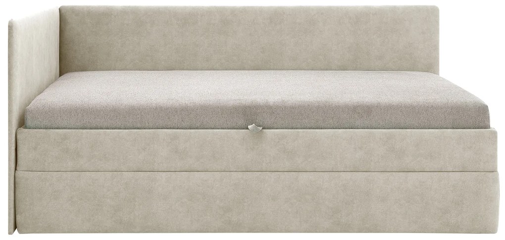 Egyszemélyes ágy 110 cm Optoman (barnásszürke) (ágyráccsal és matraccal) (tárolóhellyel). Akció -14%. 1098578
