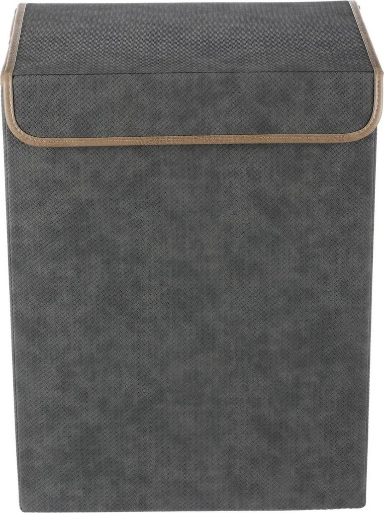 Autronic Szövet tárolódoboz fedéllel 38 × 28 × 50cm, szürke
