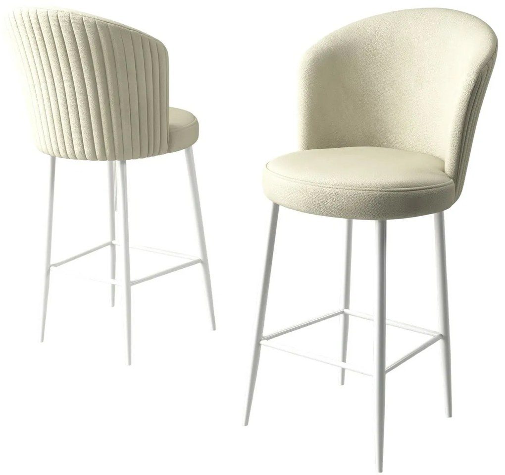 Alte Cream and White bárszék szett, 4 db, 4 db