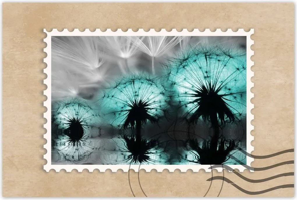 Poszterek 90x60 Türkiz pitypangok