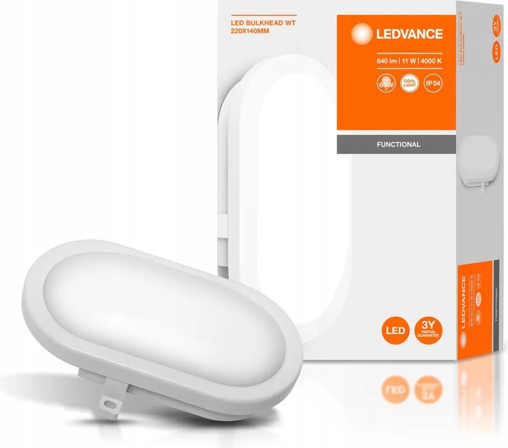 Led Fali Lámpa Homlokzati Kültéri Hermetikus 11W 4000K IP54 Ledvance