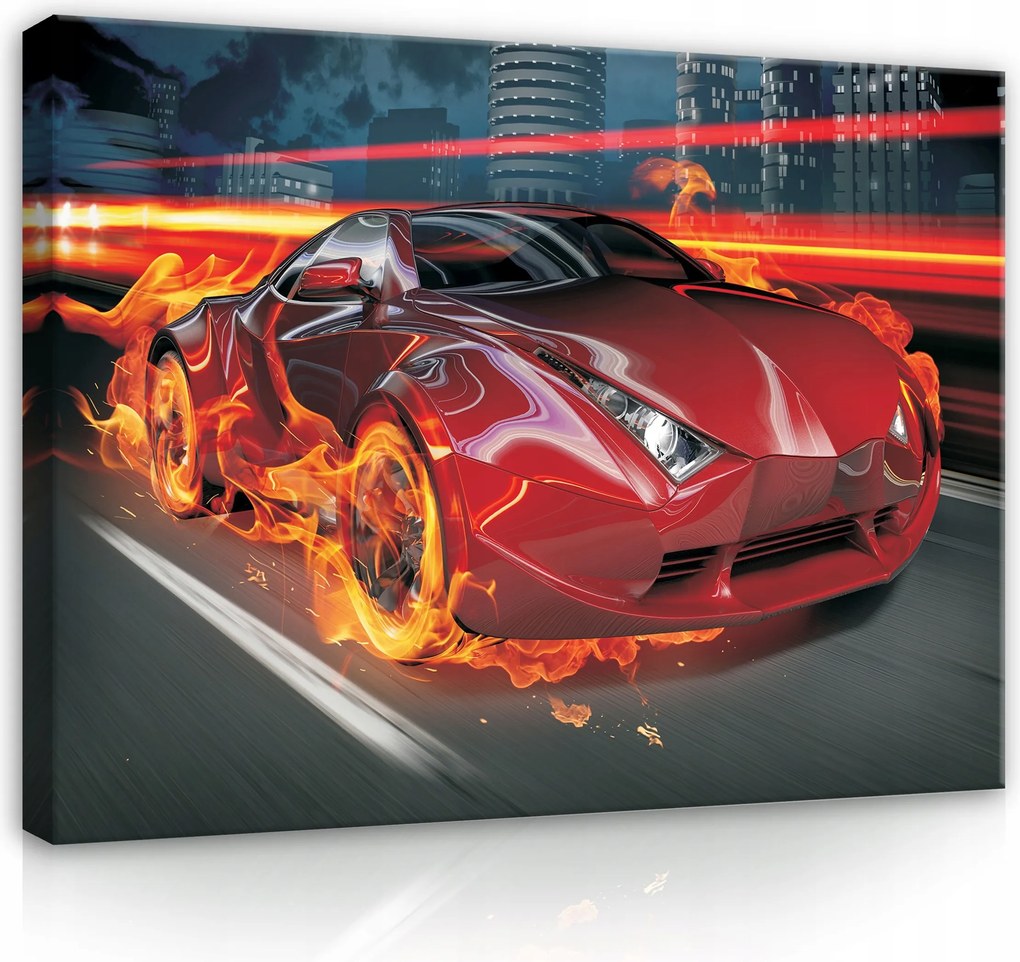 Vászonkép Ifjúsági Gyerekszobába Autó 60x40